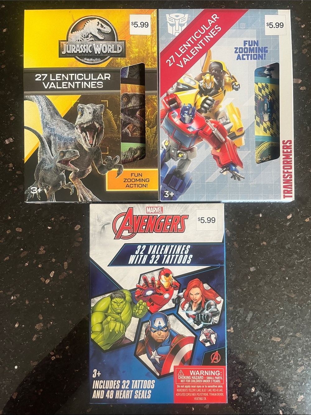 3 packs Kids Valentines Day Cards